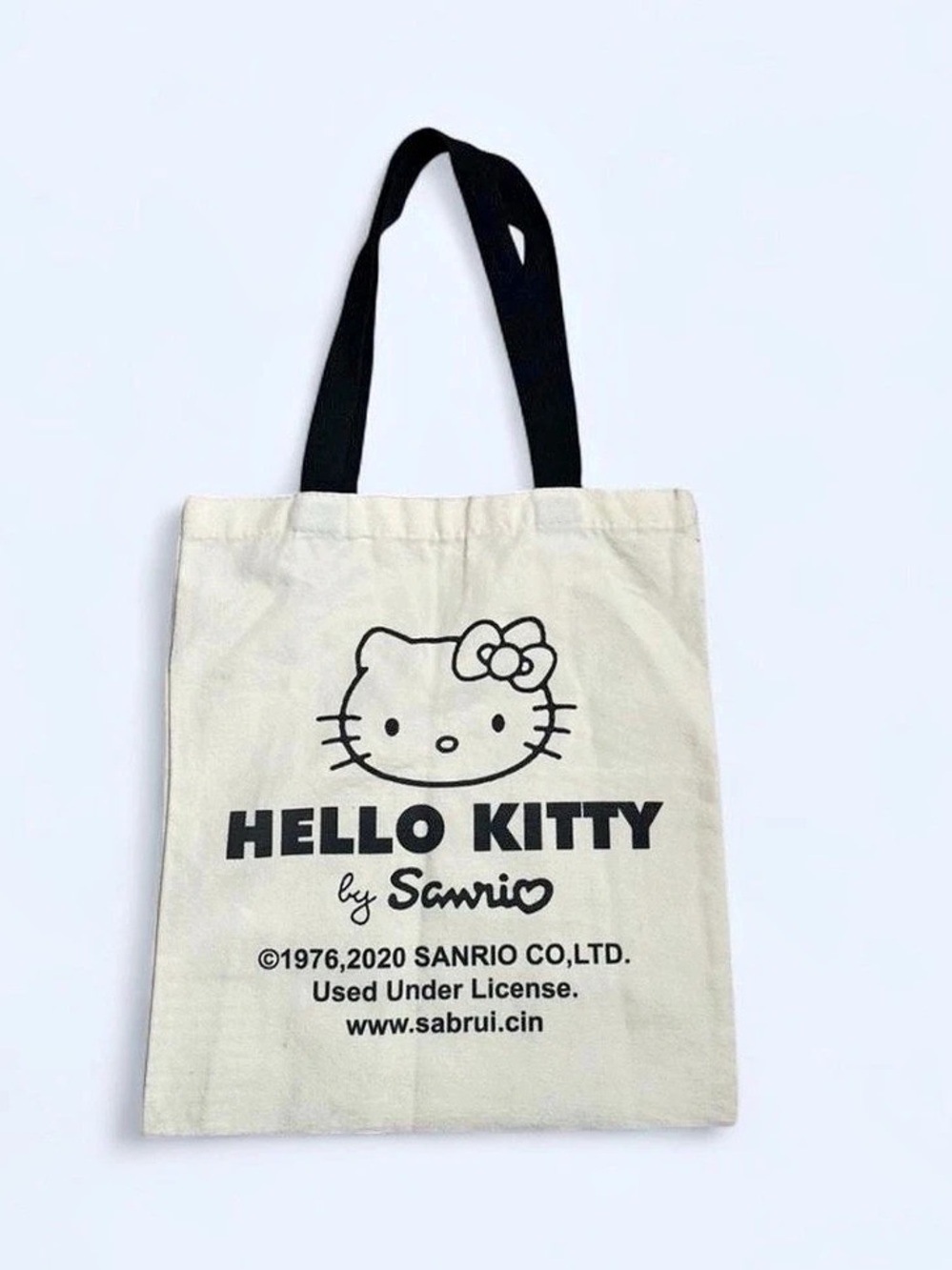 Hello Kitty by Sanrio tote bag Cream & Black Tote Bag 🤍’